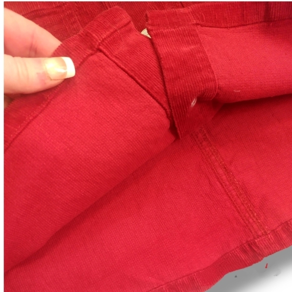 Peach Love California ~ Burgundy Corduroy Mini Skirt - Picture 10 of 13